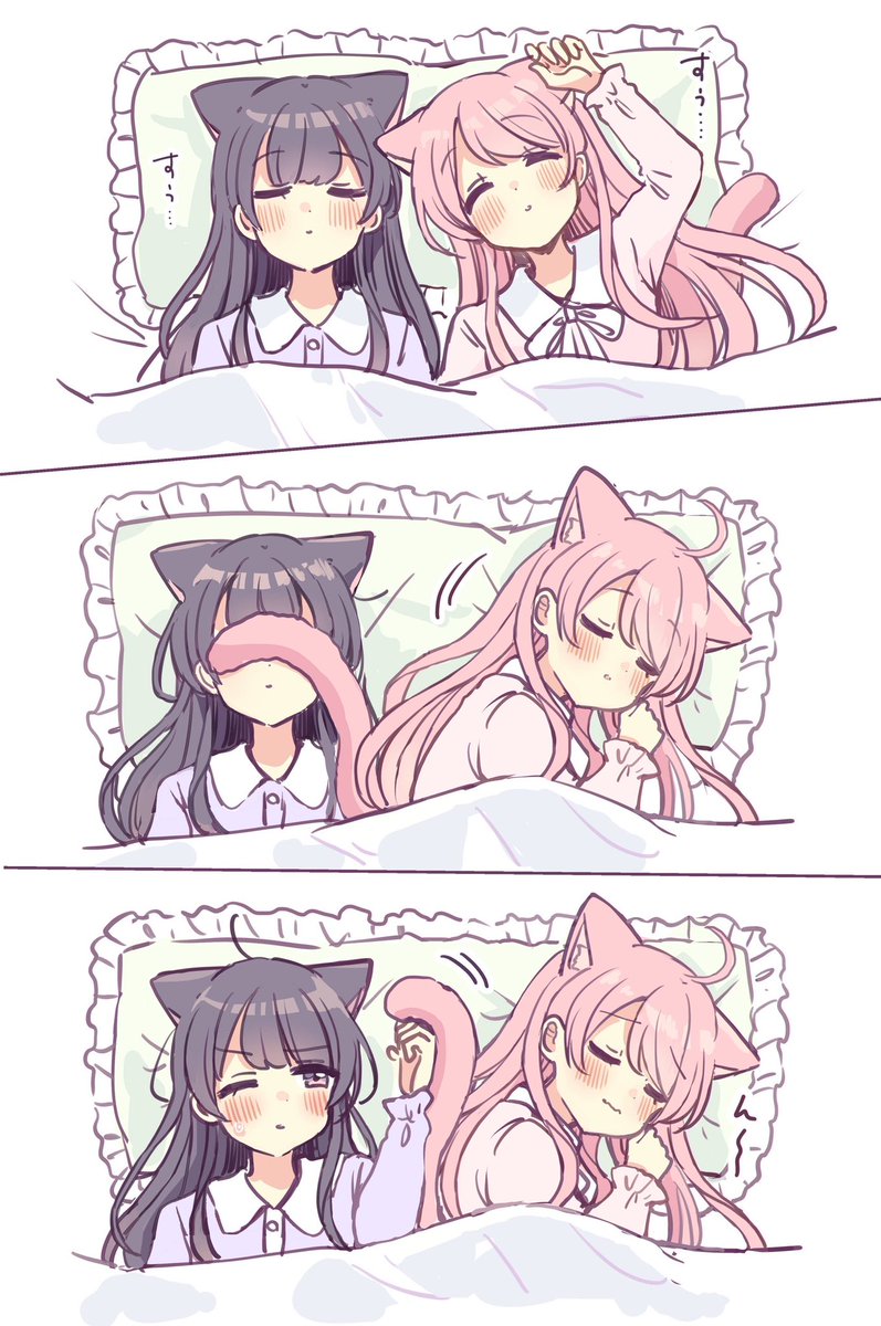 おやすみモコルコ💤
#猫メル 