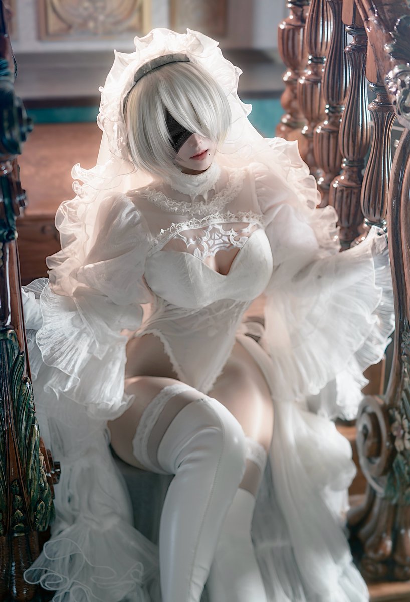 imo00_2's tweet photo. NieR : 白花嫁2Bコスプレ https://t.co/lzv4tqCpYC