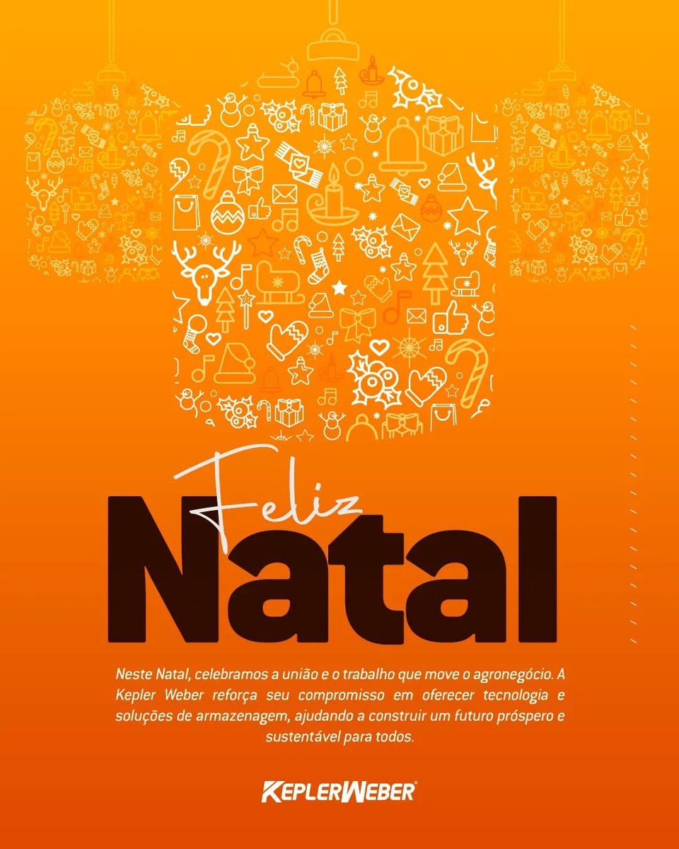 AgroMessias's tweet photo. 🎄✨ O Natal é o momento de celebrar a união, o carinho e a esperança de um novo começo. Que o espírito natalino nos inspire a sermos melhores todos os dias. 🎅❤️

🎁 Desejamos a você e sua família um Natal repleto de paz, harmonia e momentos especiais. 🌟🎉

#KeplerWeber #Agro https://t.co/OJjTDsDZSI