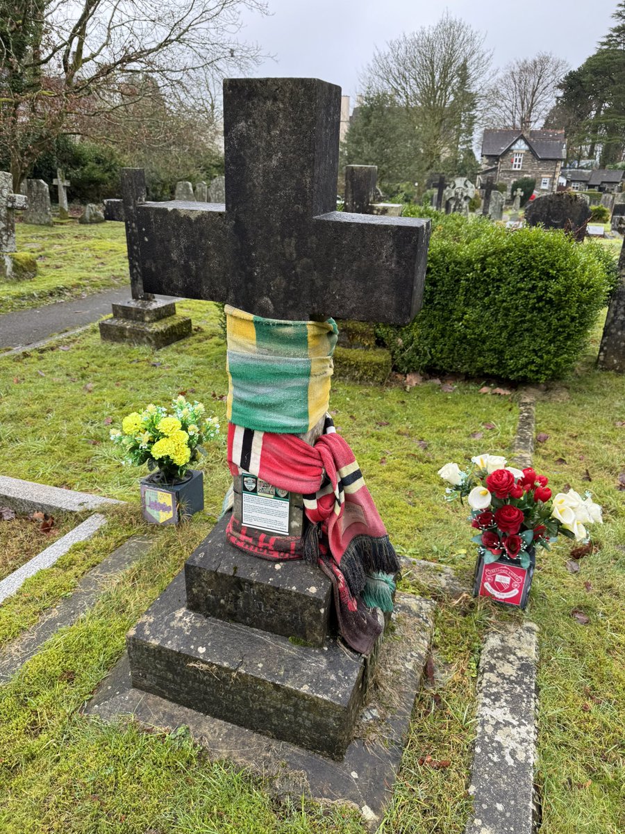 In the Lake District. Heading to Wolves with the Kendal Reds. But before I do, stopped in Windermere at the grave of Frederick Attock, the founder of Newton Heath Lancashire and Yorkshire Railway Cricket &amp; Football Club. Later known as Manchester United.