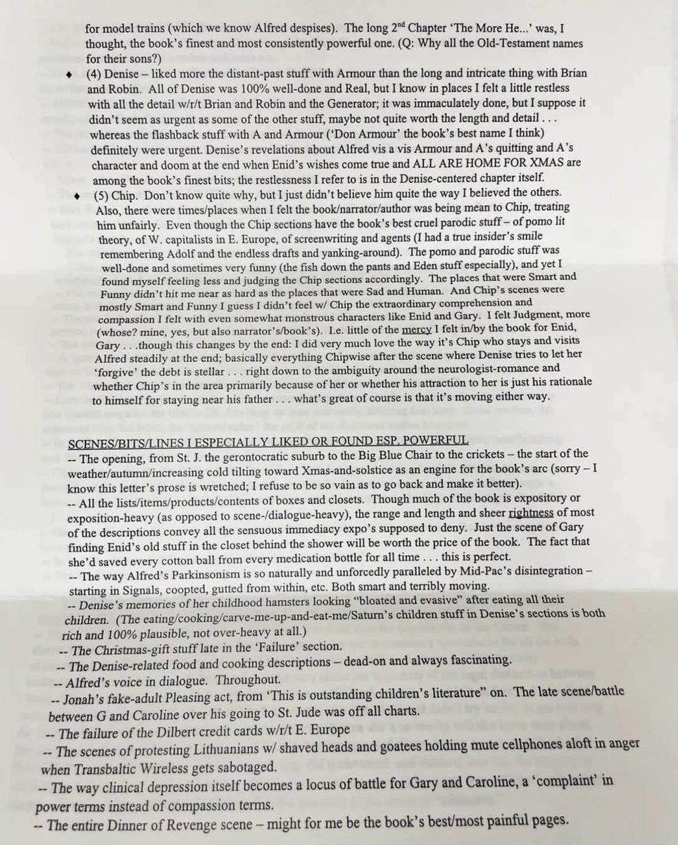 angelo_cennamo's tweet photo. La lettera che David Foster Wallace scrisse a Jonathan Franzen dopo aver letto Le correzioni. https://t.co/T3yynu0jWO