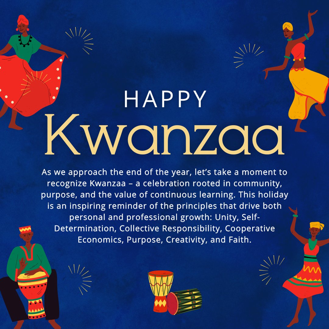 🌟 Embracing Kwanzaa's spirit of community and growth! As medical professionals, let’s reflect on how unity, purpose, and continuous learning shape our work. How do you integrate these principles?
🦢 Shine on 🫶
#Kwanzaa #Healthcare #ContinuousLearning #CommunityGrowth