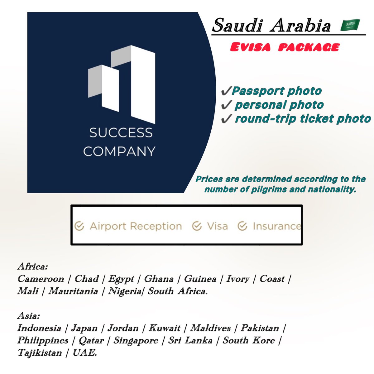 Saudi Arabia 🇸🇦 Evisa package 

take.app/successcomp/c/…