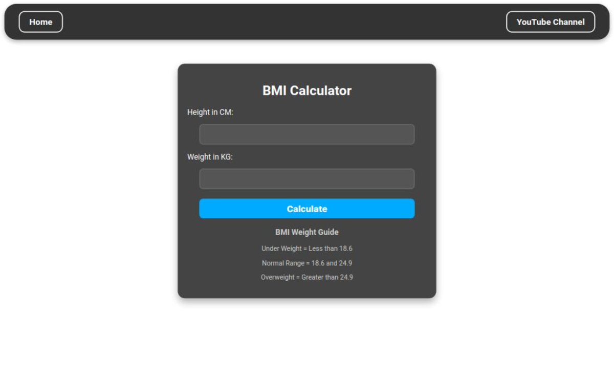 safdarali___'s tweet image. Day-16 of #100daysofcoding
Today's topics learned:-
Created a simple tool that calculates BMI based on a user's weight and height.
Free Source code: github.com/Safdar-Ali-Ind…
#letsconnect #machinecoding #FrontEnd #interview #preparation #learning #projects #bmi #opensource #ai