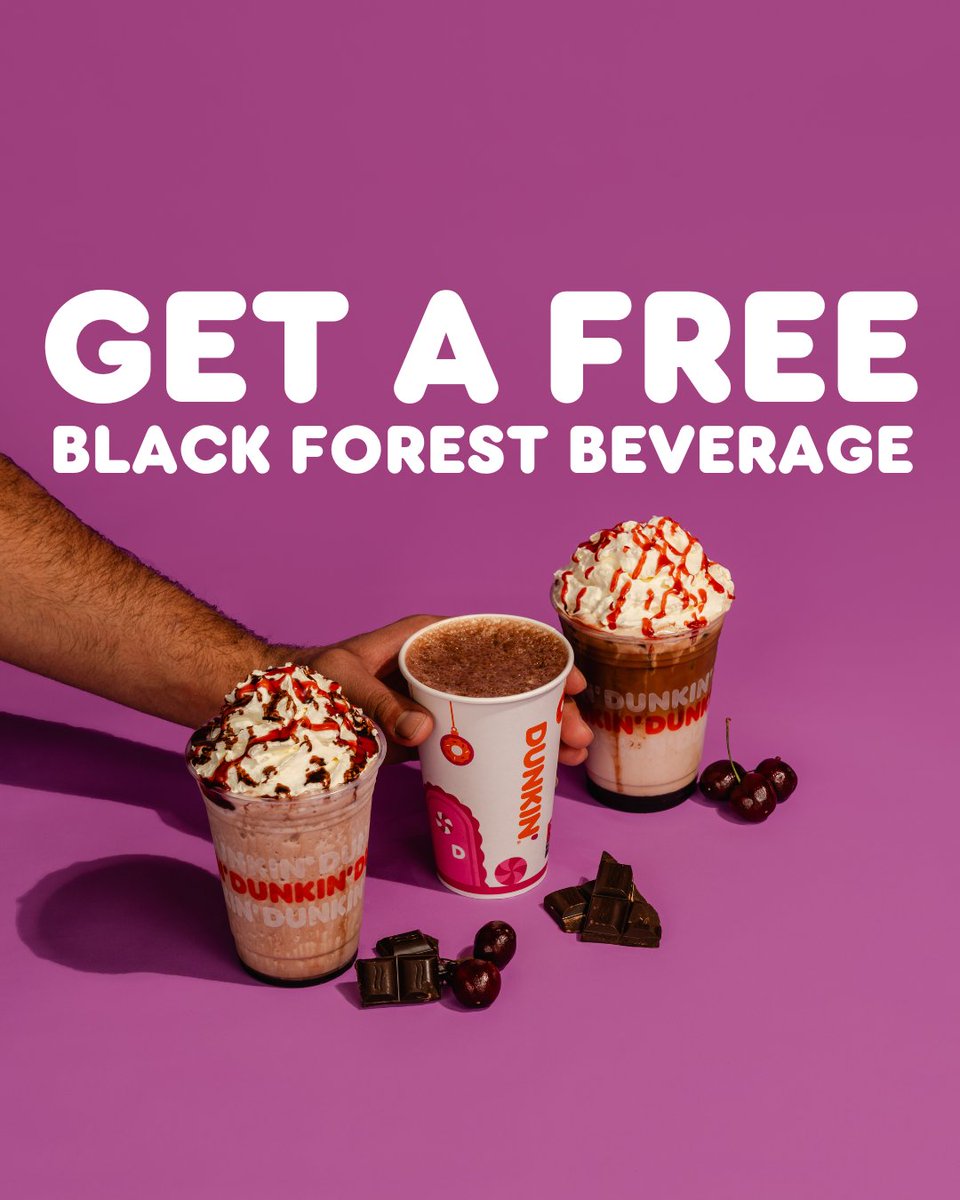 beat the post Christmas blues with a FREE Black Forest beverage!

use the code HERBALPERT, be quick only 500 available

the code is only available on Boxing Day, but make sure to use it by January 5th before it expires!

#dunkinuk