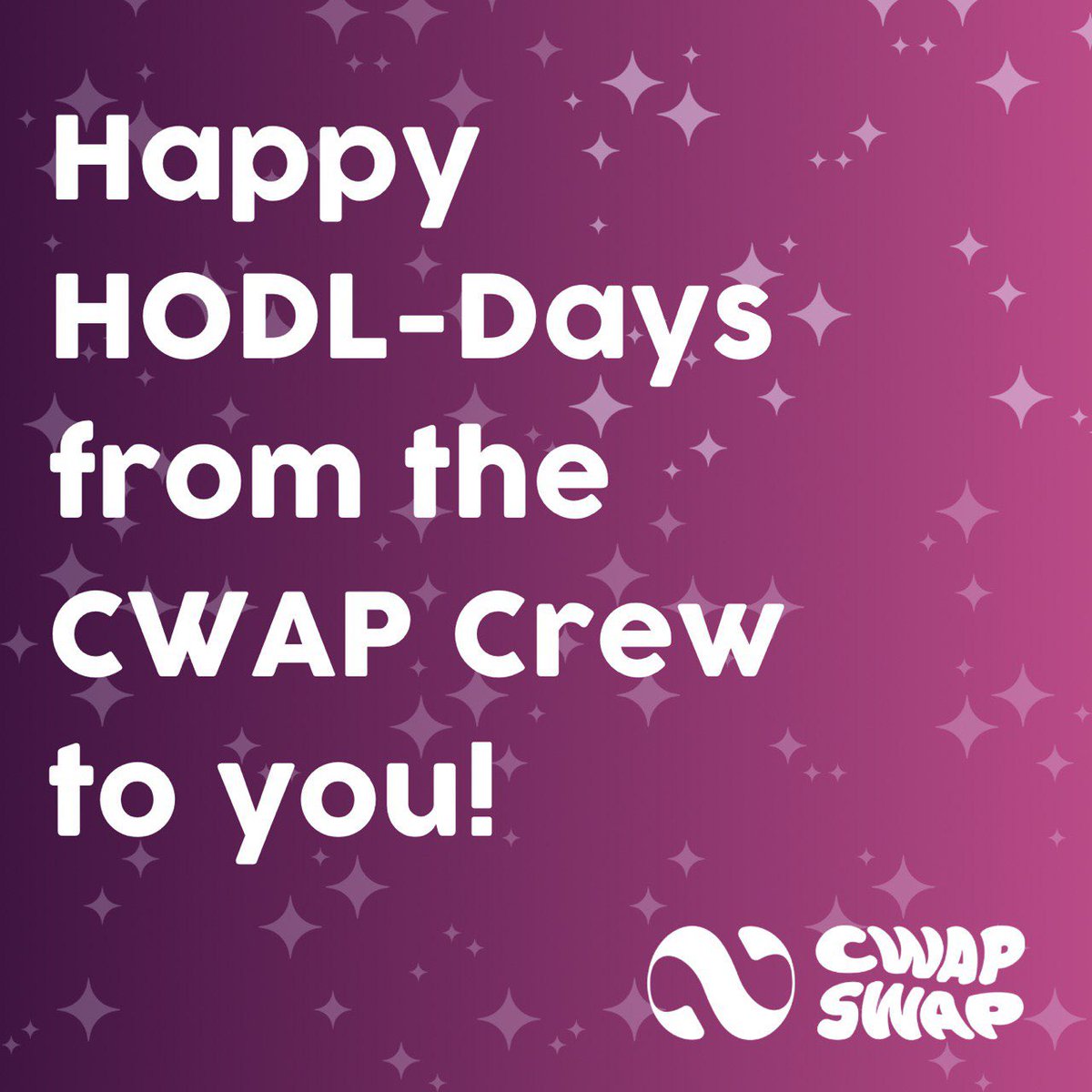Happy HODL-Days from CWAP SWAP! 

While everyone’s unwrapping presents, the CWAP Elves are hard at work unwrapping the future of cross-chain swaps. 

This season, we’re gifting the ecosystem a smoother, more efficient tomorrow. 

Here’s to a prosperous 2025!