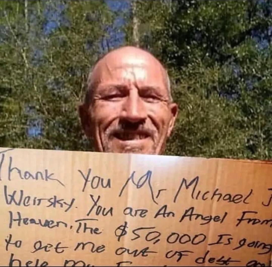 Donation of $50,000 won by Mr Jackson today, you could be lucky too, and win a donation of $50,000