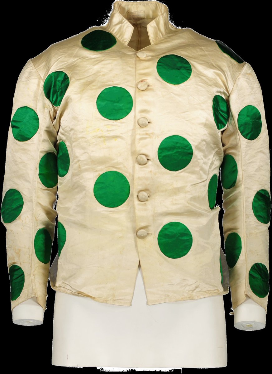University Of Westminster Archives (@uniwestarc) on Twitter photo This Gilbert Saddler Spotted Jockey Silk jacket with a stand collar and self-covered buttons was made between 1900 and 1920 by Ducker Gilbert (1854–1930) who was a saddler and harness maker in Newmarket, Cambridgeshire.
Follow <a href="/mensweararchive/">Westminster Menswear Archive</a> for more highlights! This Gilbert Saddler Spotted Jockey Silk jacket with a stand collar and self-covered buttons was made between 1900 and 1920 by Ducker Gilbert (1854–1930) who was a saddler and harness maker in Newmarket, Cambridgeshire.
Follow <a href="/mensweararchive/">Westminster Menswear Archive</a> for more highlights!