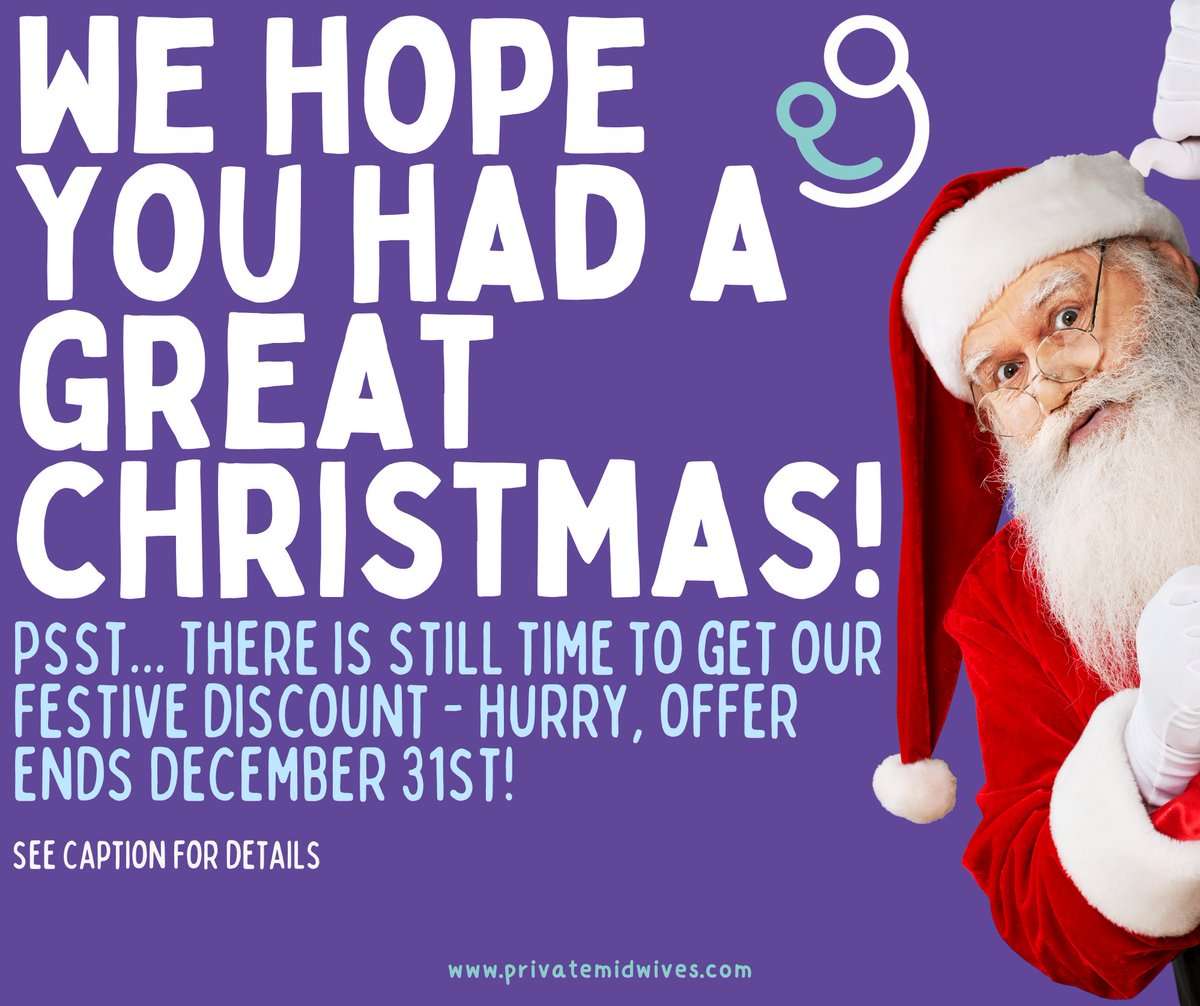 🎄 We hope you had a wonderful Christmas and enjoyed some well-deserved festive cheer! 🎁  

#PrivateMidwives #Homebirth #FestiveOffer #MerryChristmas #NewYearSavings #MidwiferyCare