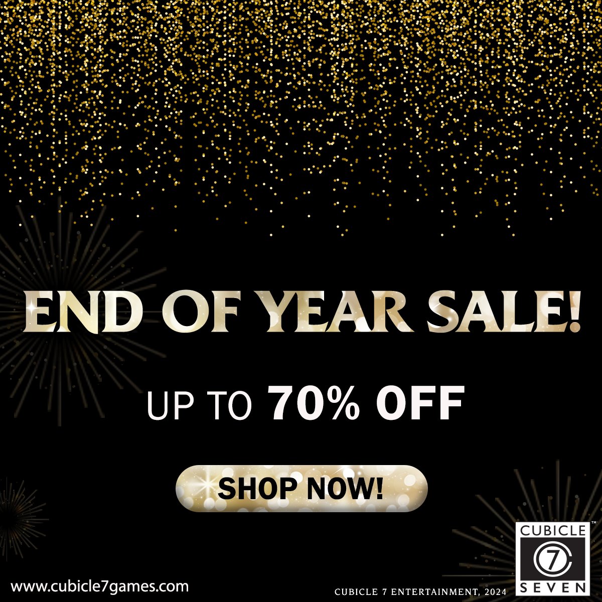 cubicle7's tweet photo. 🎉 End of the Year Sale is Here! 🛒 Up to 70% OFF!
📅 Sale Dates: December 24th – January 5th
Explore the deals now: https://t.co/5M4nzlfrzC
#TabletopGaming #Cubicle7 #RPGSale #AdventureAwaits #warhammer #doctorwho #drwho #wrathGlory #wfrp #warhammer40k https://t.co/iE6pwY7QZ2
