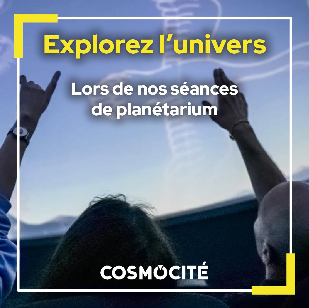 🌠 Cet hiver, embarquez pour un voyage extraordinaire sous les étoiles ! 🌌 Venez explorer l'univers lors de nos séances de planétarium à Cosmocité. Une aventure fascinante pour petits et grands ! ✨🪐🚀

✅ Réserver votre place en ligne : cosmocite.fr/espaces/planet…