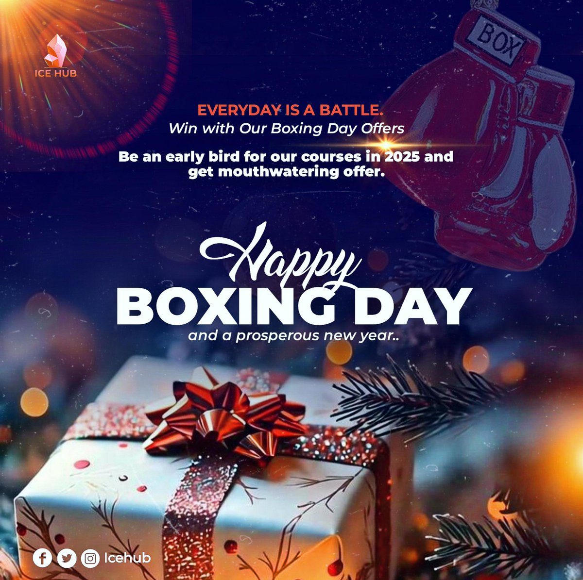 ICEHub_Africa's tweet image. This Boxing Day, Unbox a Future in Tech!&quot; 🎁
Boxing Day isn’t just about unwrapping gifts  it’s about unwrapping new opportunities! 

This holiday season, why not gift yourself the chance to level up? 🎯

Win our boxing day offer

#icehub #BoxingDay #growwithtech