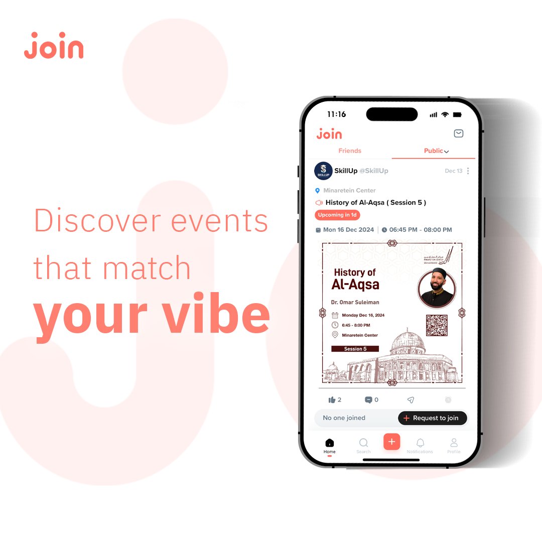 JoinAppINC's tweet image. Explore activities you love with join app:
✨Local meetups
🎶Concerts
🧘🏻‍♀️Fitness classes
Your next adventure is just a tap away. Download now!

#joinapp #FindYourFun