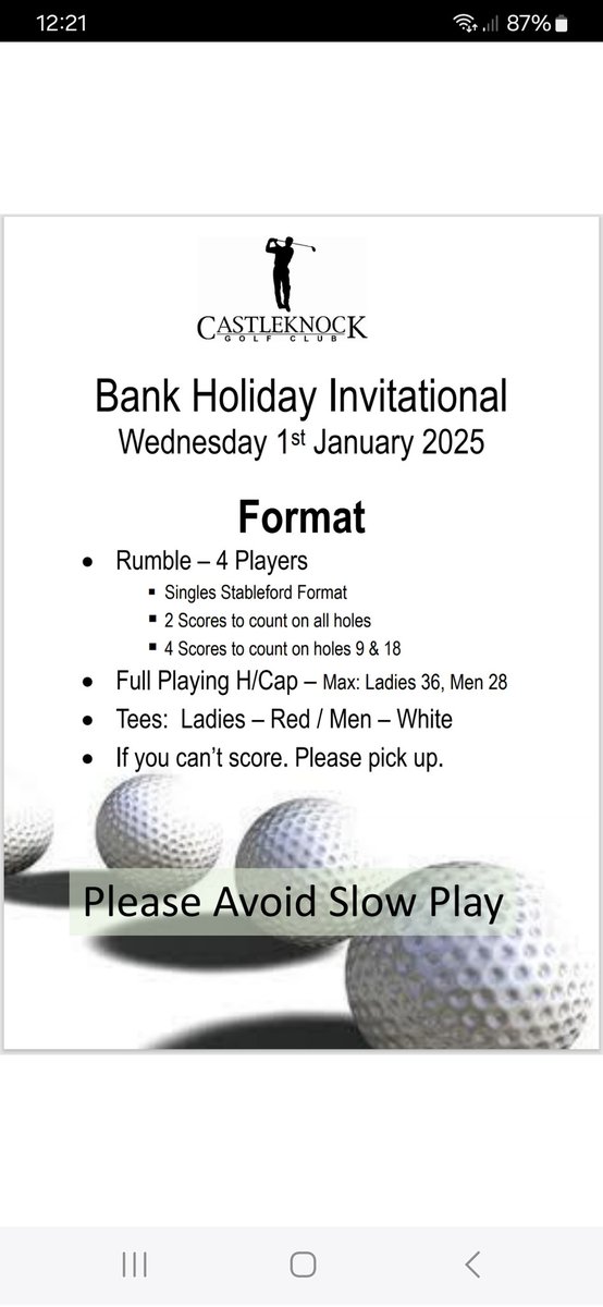 Dust off the cobwebs, a great way to start the year ⛳️ 🏌️‍♂️