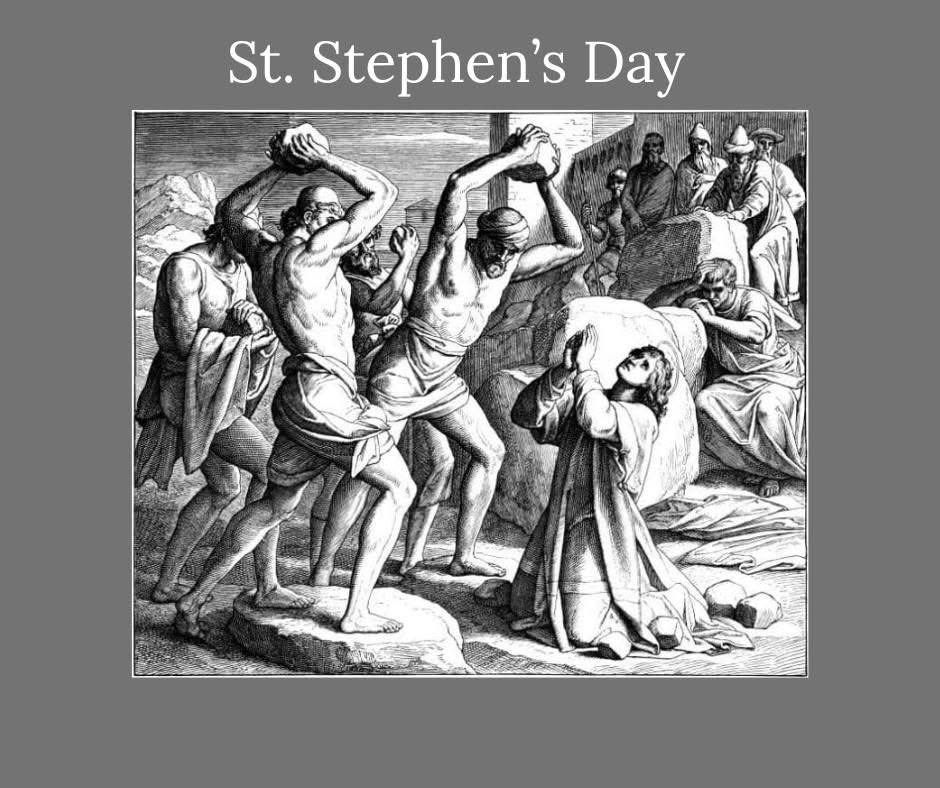 birdchadlouis's tweet photo. On December 26, the day after the celebration of the Nativity of Jesus, the church celebrates St. Stephen Day. 

Stephen was the first Christian to be martyred for the faith. When he preached that Jesus was the Christ, the Son of God, his enemies drove him out of the city and stoned him to death. As he fell on his knees, bloodied and battered, he cried out with a loud voice, "Lord, do not hold this sin against them," (Acts 7:60).

It is good that we celebrate St. Stephen day on the heels of Christmas, on a holiday that all too easily turns into an argument or a brawl or even a murder.

St. Stephen day calls us all to repentance; encourages us to speak a word of forgiveness to those who have sinned against us; and to find life and healing in the One who, born in a manger, spoke from the cross these words: "Father, forgive them, for they know not what they do."