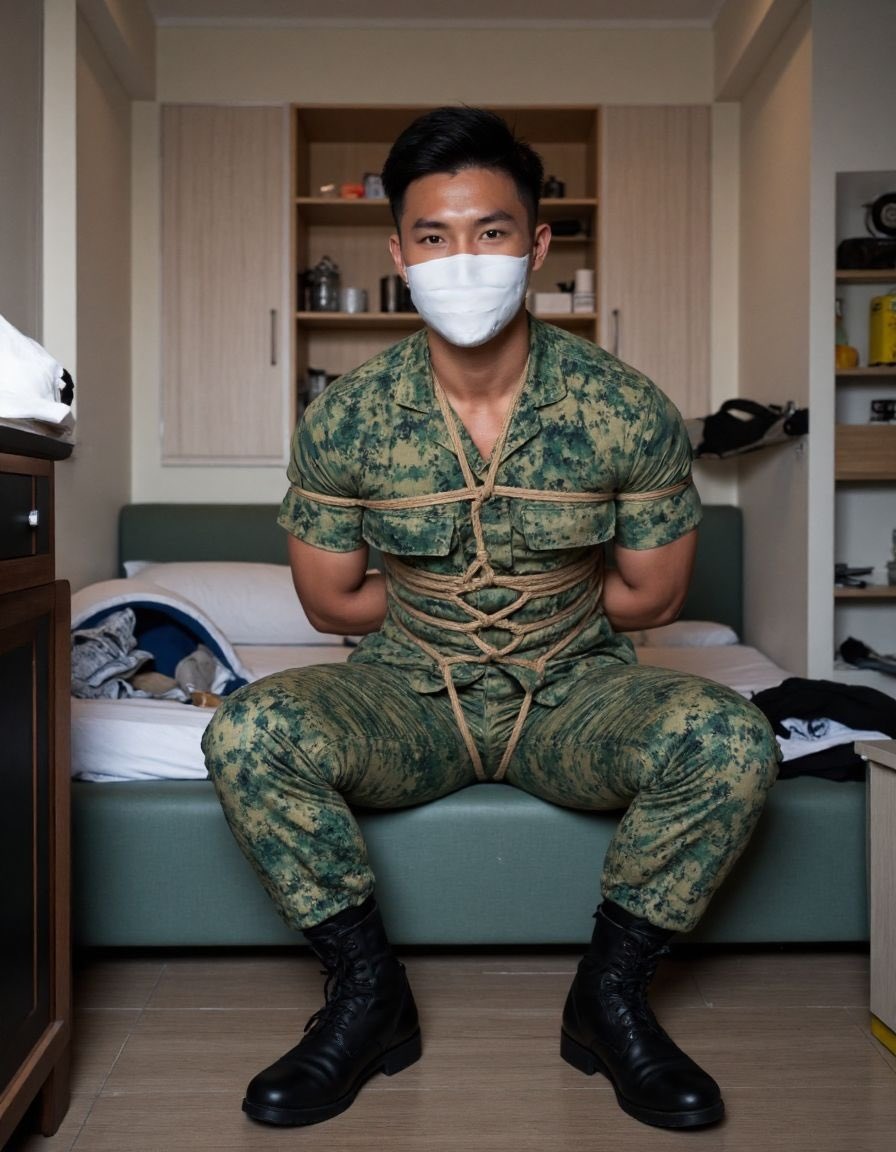 He looks cute even when dressed.