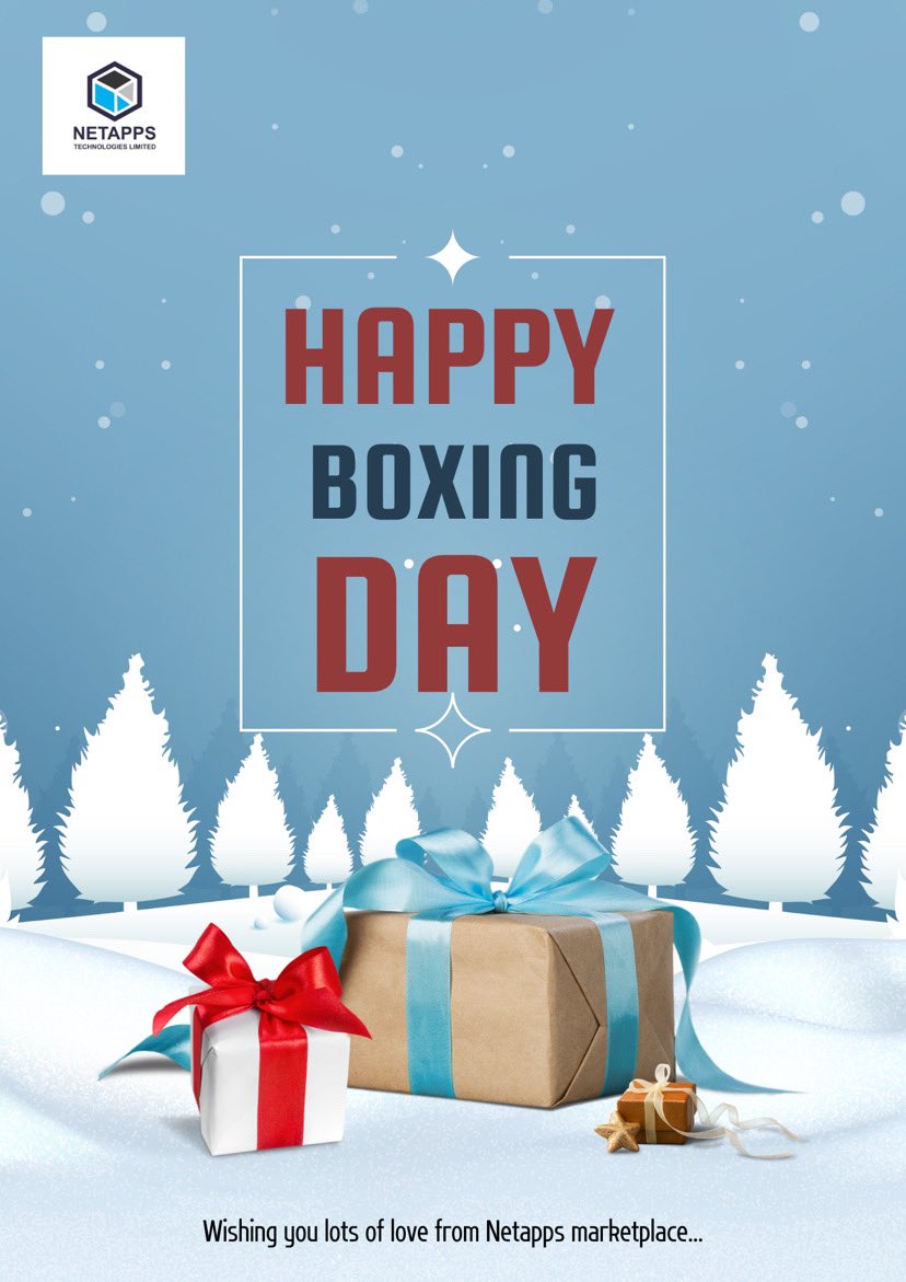 netappsng's tweet photo. Unbox Ease this Boxing Day with Netapps! Keep the celebrations alive with seamless bills payment, airtime and data top ups right at your fingertips!

Simplify life this season. Celebrate more, stress less!

#BoxingDay2024 #netappsmarketplace #netappsng #Christmas  #holidayseason https://t.co/zj5cQJzZcA