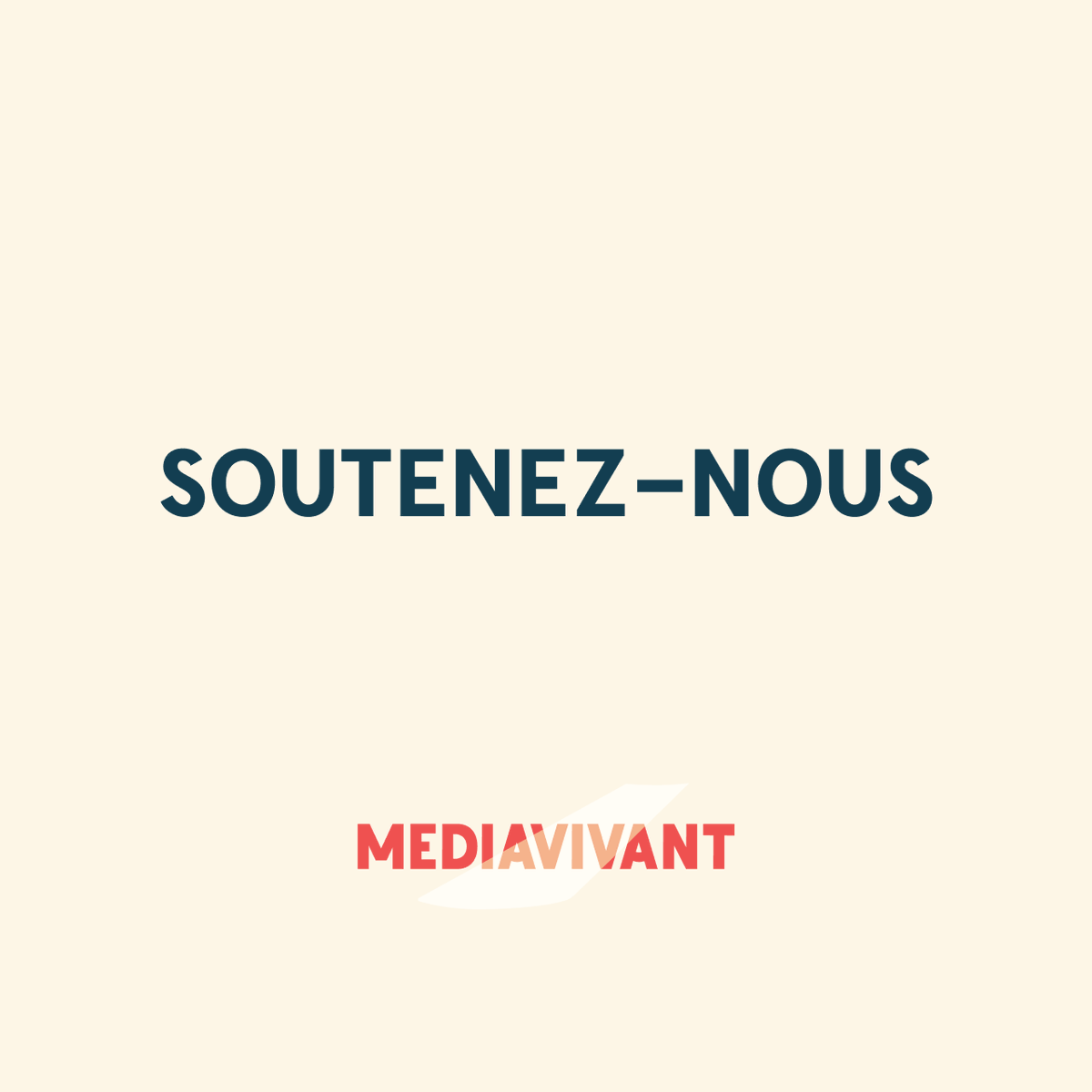 Le saviez-vous? @mediavivant est une
association d’intérêt général.
Ça veut dire que jusqu'au 31 décembre vous
bénéficiez d'une réduction d'impôt de 66% des dons
faits à notre association: donorbox.org/mediavivant 
Rendez possible de nouvelles enquêtes
sur scène : soutenez-nous !