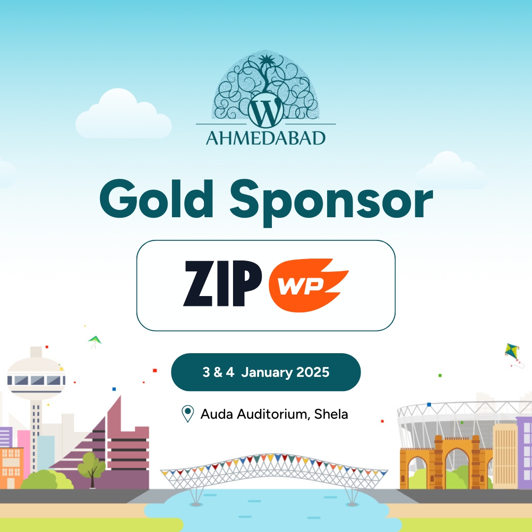 ✨ A huge thank you to our GOLD SPONSOR <a href="/zip_wp/">ZipWP AI Website Builder</a>  Your generous support is helping make WordCamp Ahmedabad 5.0 a remarkable experience for the WordPress community. 🚀

🔗 ahmedabad.wordcamp.org/2025/thank-you…

#WCAhmedabad #WordCamp #WordPress #GoldSponsor #Ahmedabad