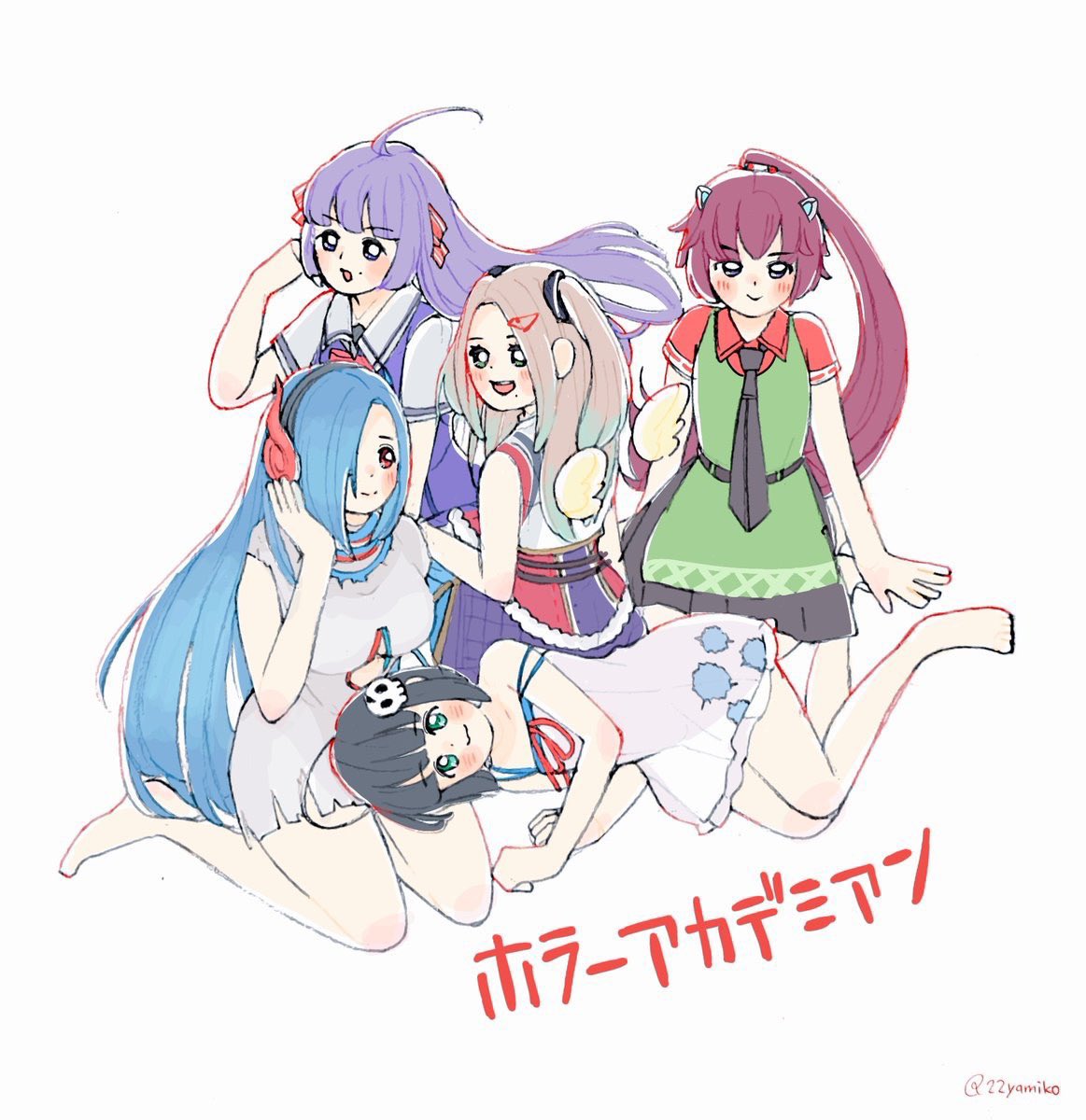 HorrorAcademian's tweet photo. 【御礼】ホラーアカデミアンチャンネルが、なんと五周年の航跡を残しました。いつもご愛顧頂き、本当に有難うございます！

これからも皆様と一緒に、演者も笑顔で歩んで行けるよう活動を続けます。メドウィンやタージたちを、宜しくお願い致します。
#ホラアカ五周年

（illust:835様） https://t.co/9KmEISTQtY