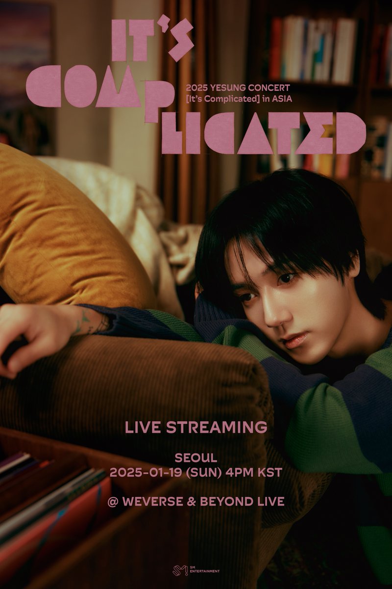 YESUNG_smtown's tweet photo. 𝕁𝕠𝕚𝕟 𝕥𝕙𝕖 𝕆𝕟𝕝𝕚𝕟𝕖 𝕃𝕚𝕧𝕖 𝕊𝕥𝕣𝕖𝕒𝕞𝕚𝕟𝕘💙

📅 2025.01.19(SUN) 4PM (KST)

📍More info
🔗Weverse ➫ https://t.co/08199nCQo1
🔗Beyond Live ➫ https://t.co/RhbCzh7aD8

#예성 #YESUNG
#슈퍼주니어 #SUPERJUNIOR
#2025_YESUNG_CONCERT_Its_Complicated_in_ASIA
#2025_YESUNG_CONCERT_Its_Complicated_in_SEOUL
#2025_YESUNG_CONCERT #Its_Complicated