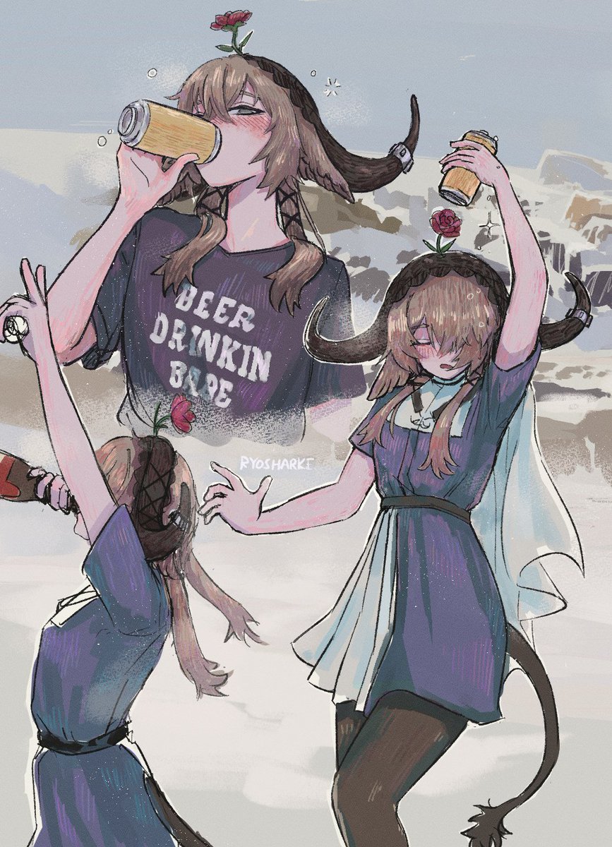 Pallas drinking party!

#arknights #アークナイツ #明日方舟  #パラス