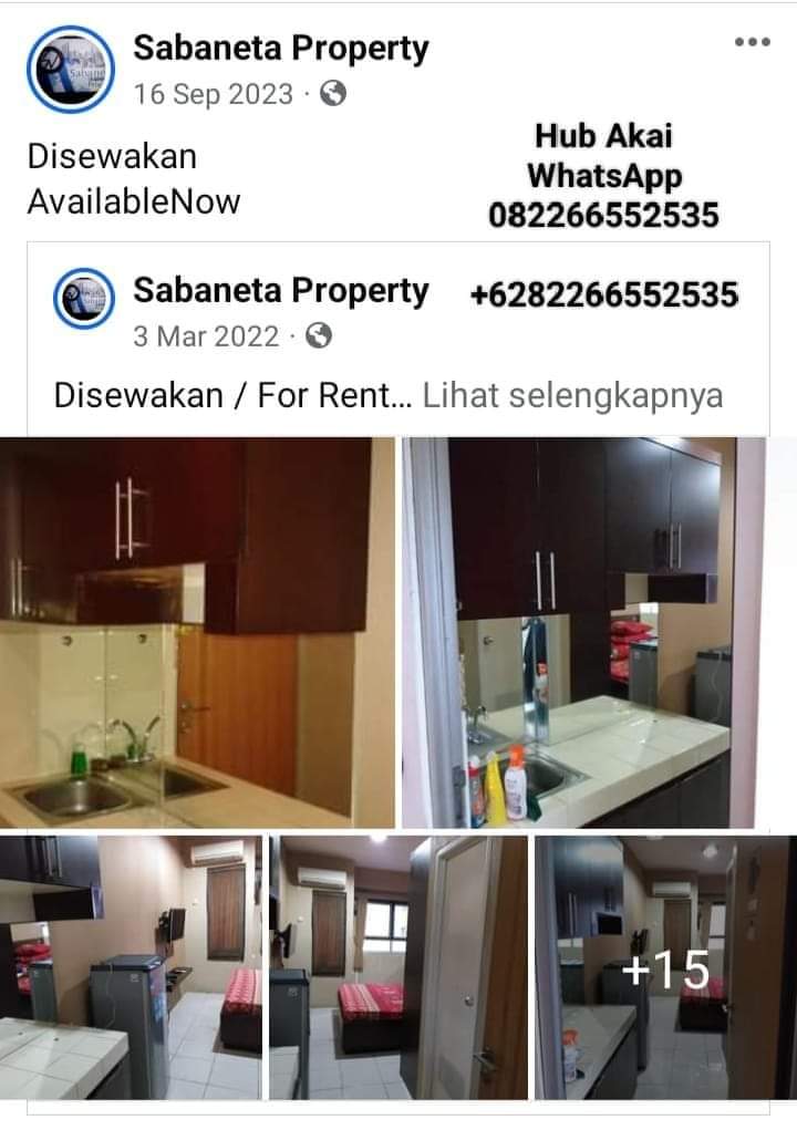 SabanetaP's tweet photo. Available now
Disewakan
1 Bedroom lengkap Full furnished siap huni tinggal bawa koper https://t.co/ib9ivC4MQR