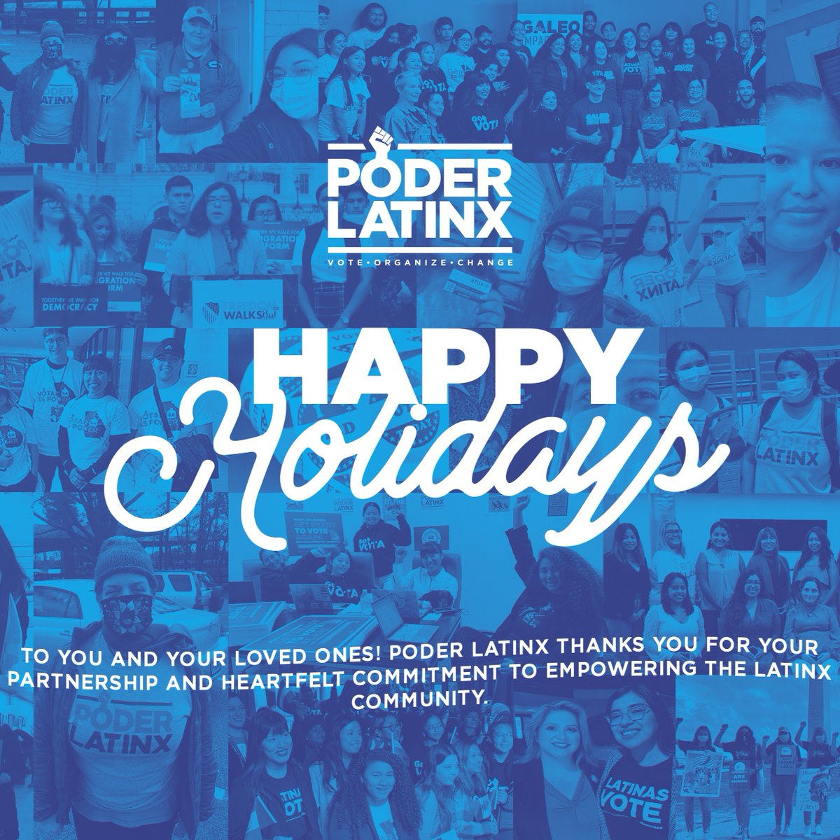 PoderLatinx's tweet image. Happy Holidays! On our wishlist this year #PoderLatinx is calling on Congress &amp;amp; state governors to put in place a robust, #voterprotection infrastructure so all Americans have access to fair elections, especially people of color, including the #Latinx community!