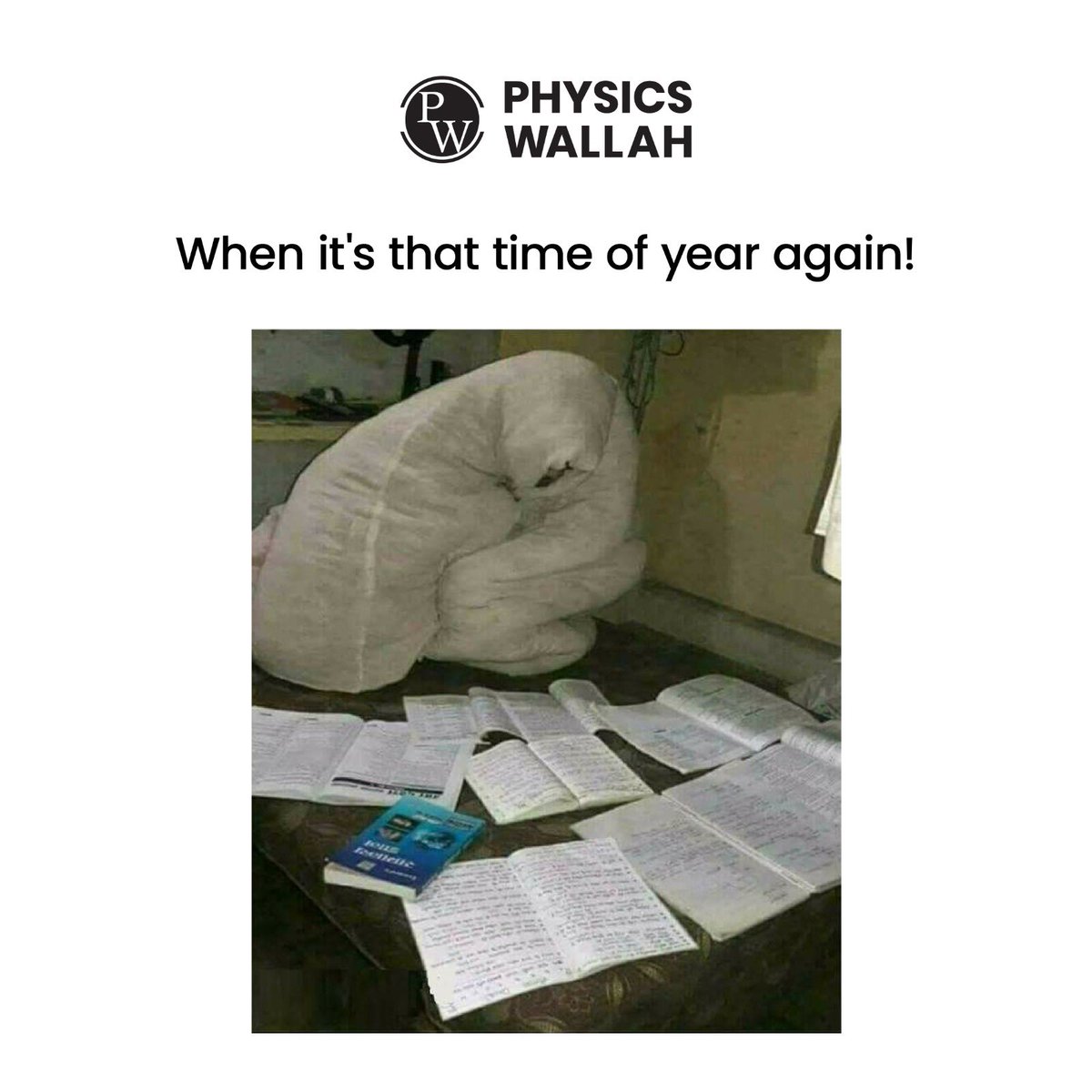 physics__wallah's tweet image. Winter study vibes hi alag hain!

#physicswallah #Studenthumor #Studymemes #education #PWians