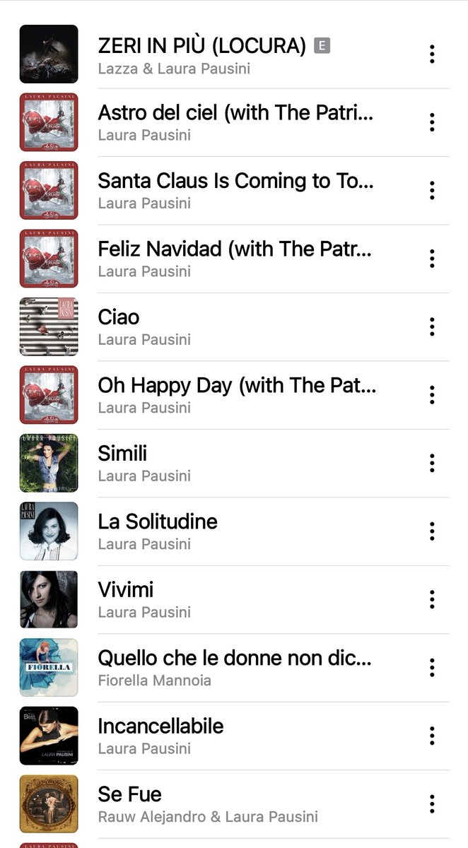 pausiniIcon's tweet photo. All 17 songs from #LauraXmas are officially among the top songs on #AppleMusic https://t.co/CW2gPkL29g