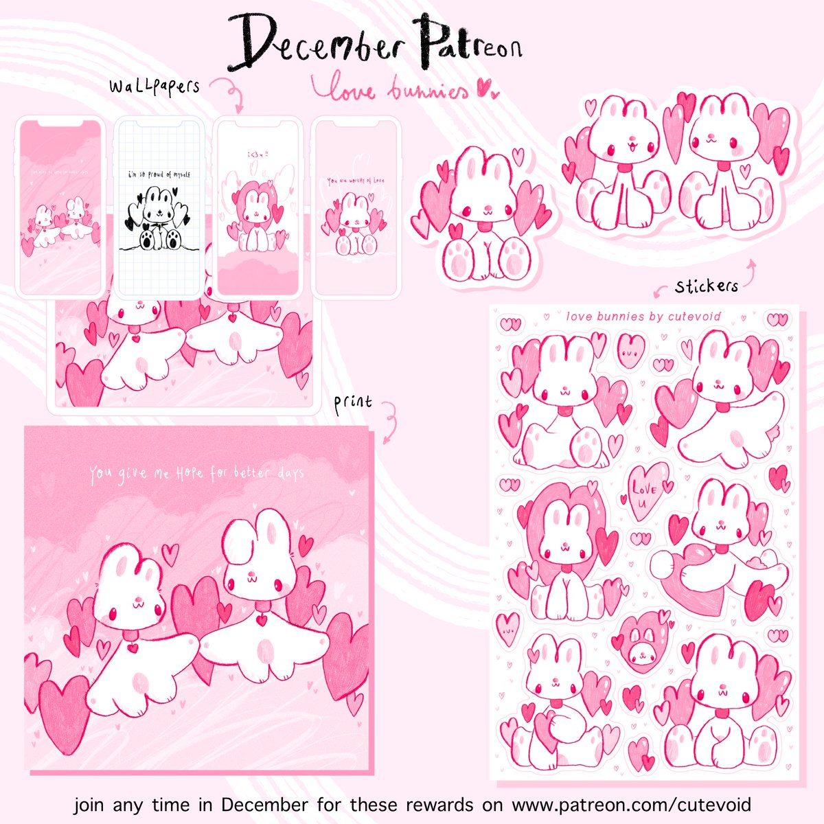 cutevoid's tweet image. I FORGOT TO POST THIS AHHHH just a few days left to join for pink bunny goodies 💘💘💘💘💘💘