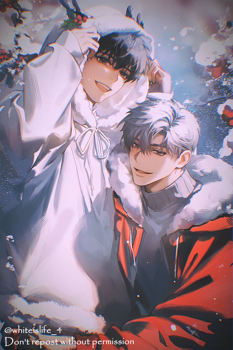 （*＾-＾*）🤍🖤
Although it's a bit late, Merry Christmas! ❄️🎄