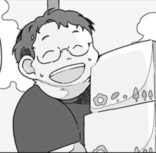 【キャラ紹介④】店長
6話から登場。さざなみ唯一のお店の店長。
ユイにさざなみ町の仕組みを教えた、穏やかでにこやかな人物。普段は野菜の配達をして回っているのでお店にはあまりいない。
痩せようとしても痩せられないらしい。
#さざなみ町とはざまの子 
