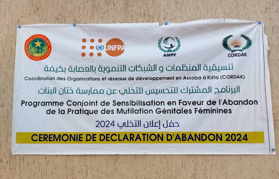unfpamauritania's tweet image. Mobilisation exceptionnelle pour mettre fin aux #MGF à Kiffa : 15 localites soutenues par les autorités régionales, les élus locaux et les leaders communautaires, s'engagent volontairement à abandonner les #MGF. Une victoire pour les droits des femmes et des filles 🙌 #StopMGF