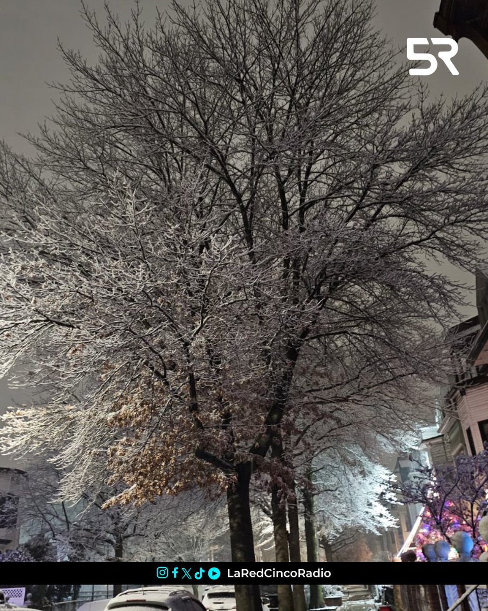 laredcincoradio's tweet image. ❄️ || Desde la Gran Manzana 🗽, Brooklyn amanece a -5°C. ¡Un clima bastante frío! Gracias por sintonizarnos hasta Estados Unidos. 🌍🎙️ #Brooklyn #ClimaFrío #NuevaYork