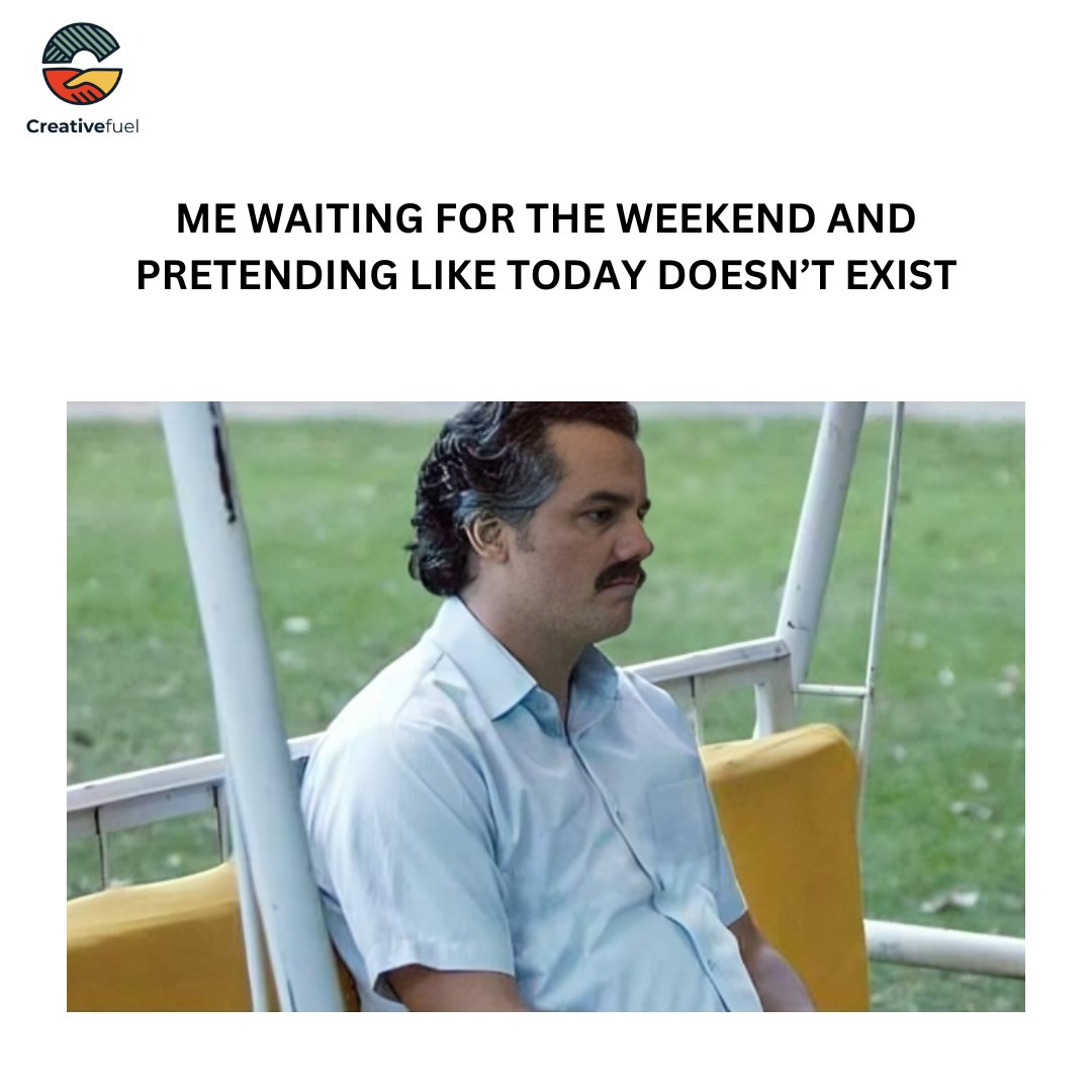 CreativefuelHQ's tweet photo. Today? Nah, I’m all about the weekend! 😆

#Corporatelife #Officehumor https://t.co/VFTf5MhS2L