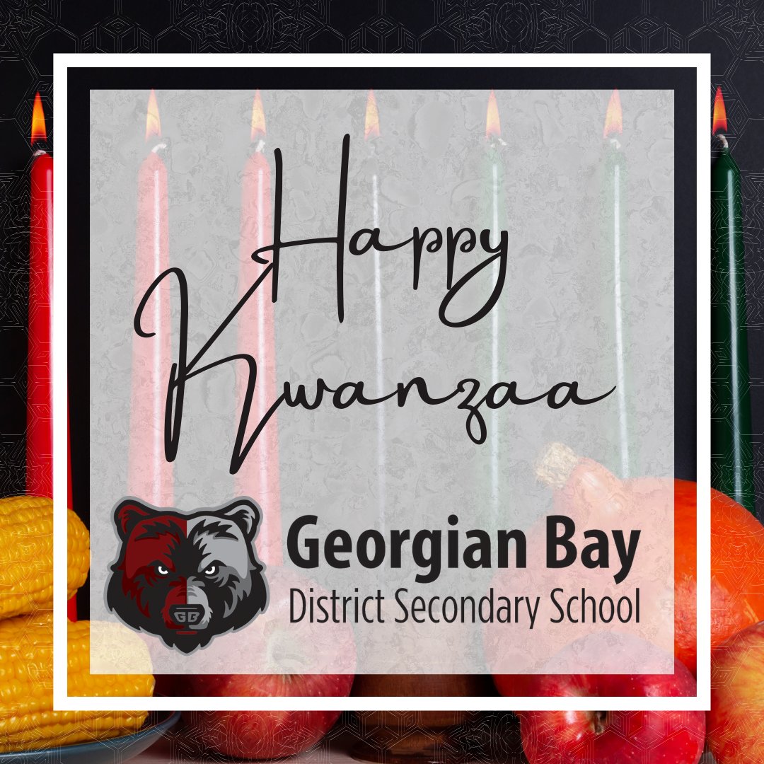 Happy Kwanzaa to all in Bear Nation!