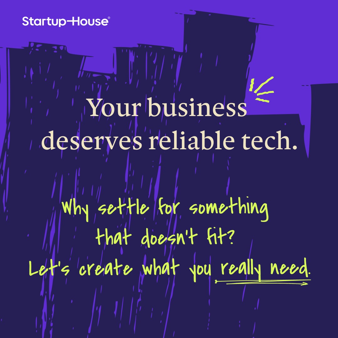 startuphousecom's tweet photo. Your business deserves reliable tech that fits perfectly. Why settle for less? 
Let’s build a solution tailored to your needs and watch your success double! 

#CustomTech #ReliableSolutions #StartupHouse https://t.co/v4gVfq5WaR