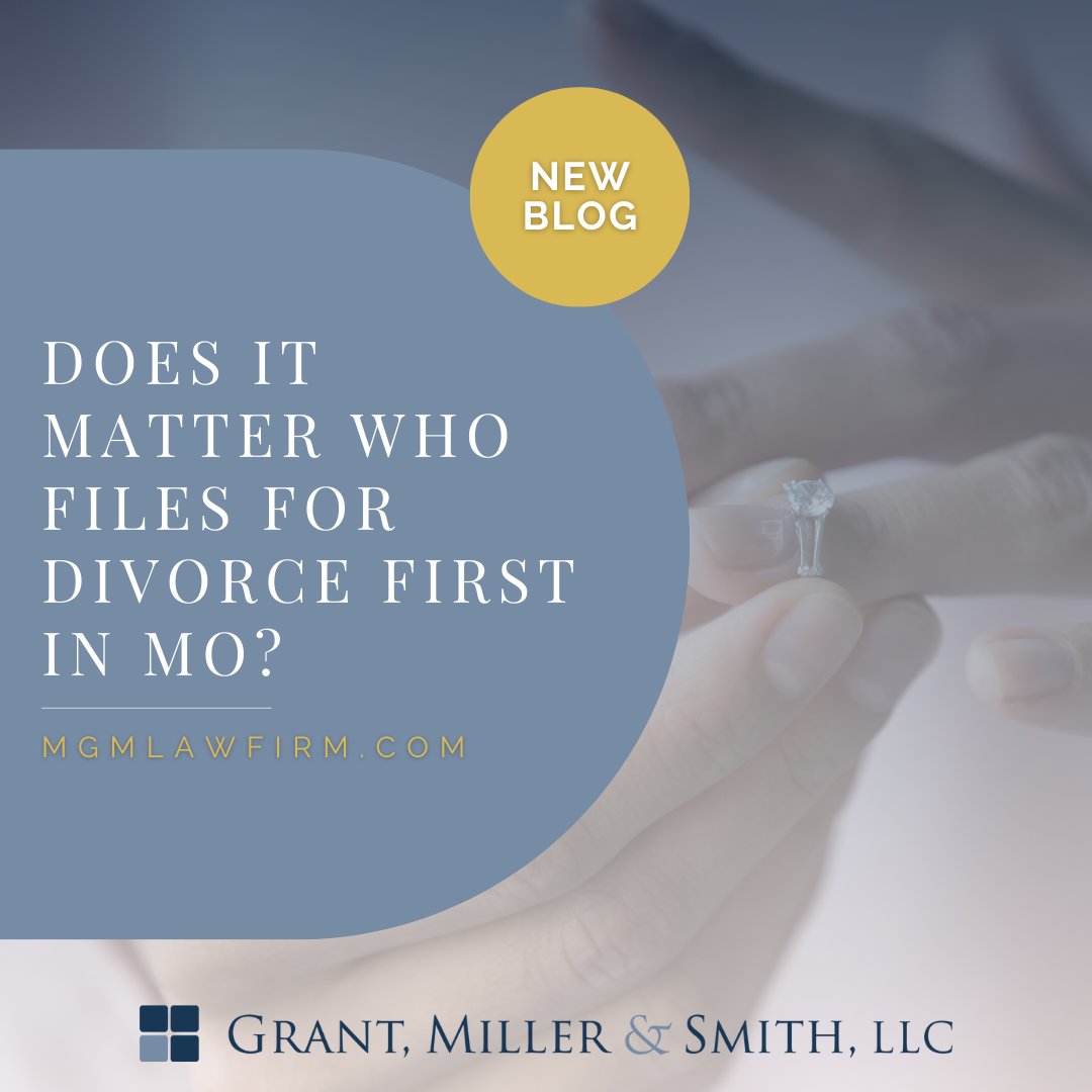 GMSLawLLC's tweet image. Filing for divorce in Missouri? Being the first to file can set the tone! Strong legal support is key to protecting your rights. 💼 Read our blog for insights! Link in Bio to Blog. #FamilyLawMatters #DivorceSupport #DivorceFiling #LegalGuidance #FamilyLawTips #DivorceHelp