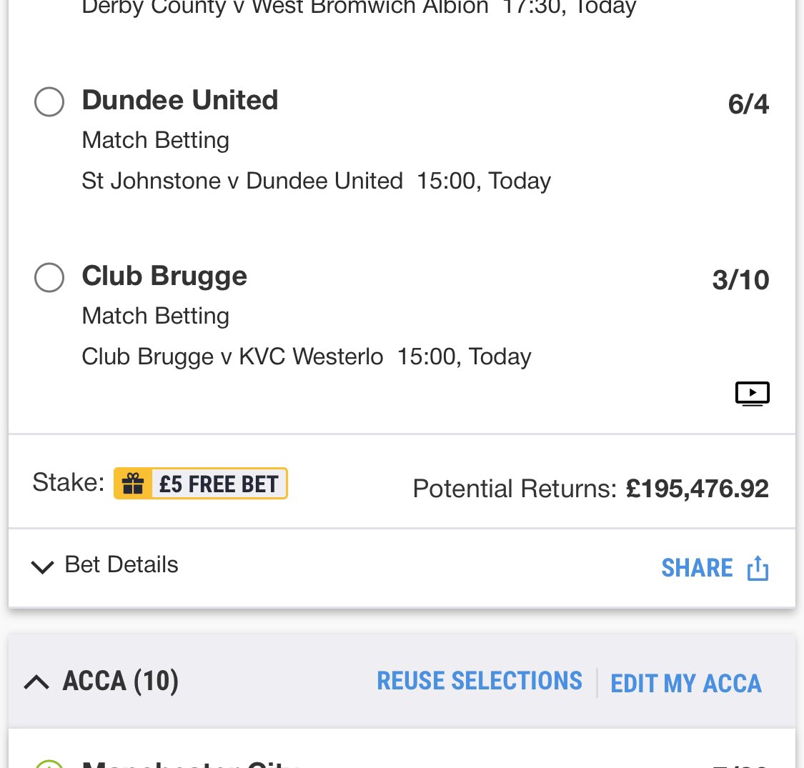 harrisoncashman's tweet photo. @Ladbrokes any reason why there’s no cash out option? https://t.co/dL68zYutO5