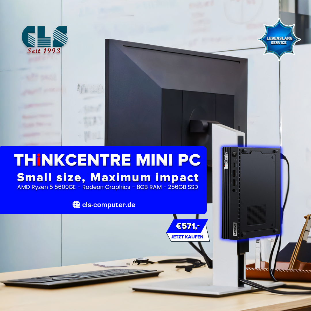 cls_computer's tweet image. 🚀 Entdecken Sie die Leistungsfähigkeit von Compact Computing!
💡 Der &quot;Lenovo ThinkCentre M75q Gen 2&quot; ist hier, um Ihren Arbeitsplatz neu zu definieren!

👉 KLICKEN: cls-computer.de/amd-mini-pc-cl… und steigern Sie Ihr Tech-Game!

#lenevo #CompactComputing #Lenovo #ThinkCentre #minipc