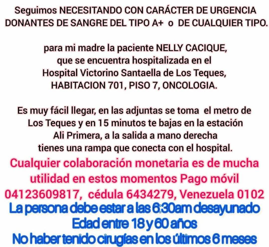SOLJECA's tweet photo. Buenos días POR FAVOR 🙏🙏 URGENTE AYUDEMOS un pequeño detalle suma es muy difícil y duro estar en esta situación Dios bendiga su sensibilidad para con NELLY NO ESTAS SOLA FÉ FÉ recibirás ayuda mucha gente buena y de corazón ❤️ grande 😭no ignores este mensaje apoya bendiciones https://t.co/AIs4RXMoDM