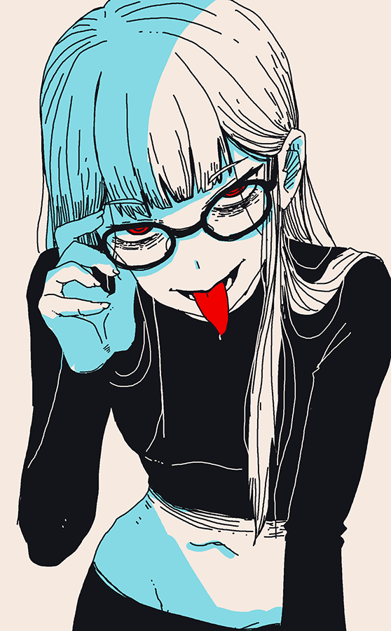 「よるらくがき 」|大鳥のイラスト