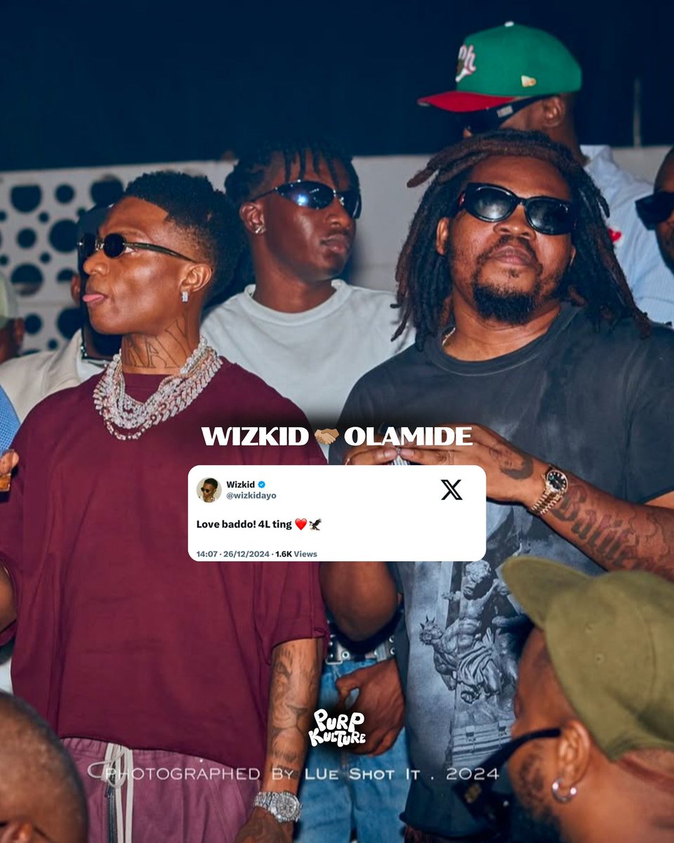 purpkulture's tweet photo. Olamide &amp; Wizkid 🤞🏽￼💜 https://t.co/8jLRH5iCI7