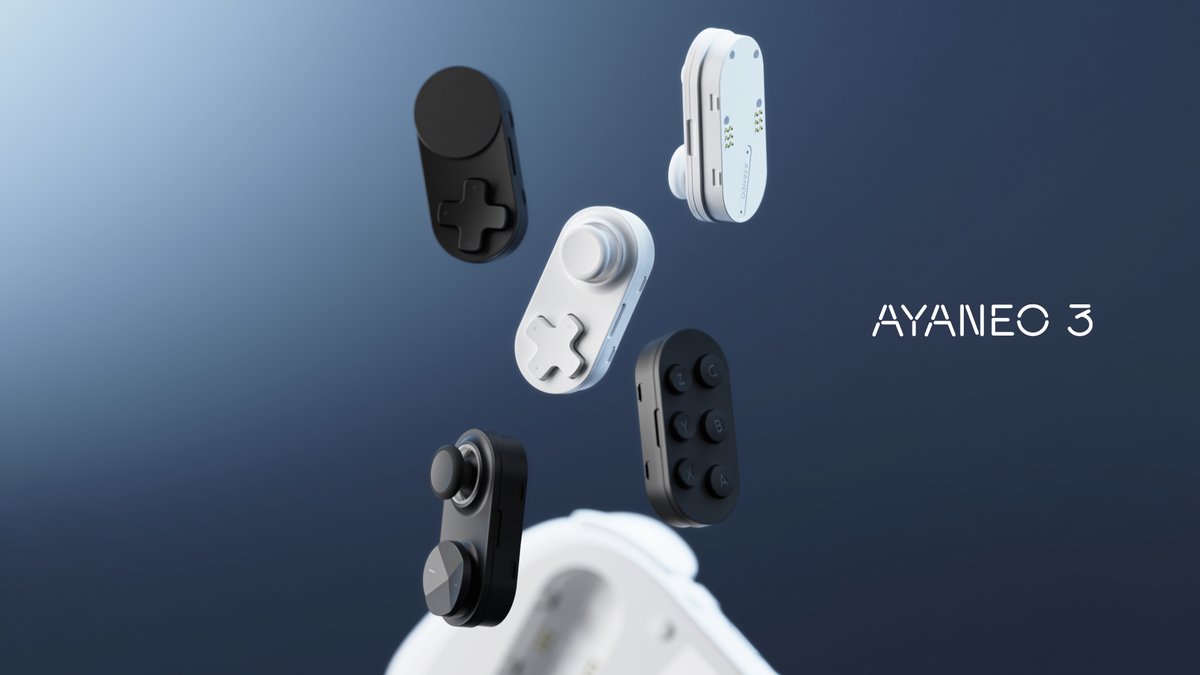AYANEO__'s tweet photo. 🔥 AYANEO 3 isn't just a handheld console—it’s a whole new approach to gaming. 56 functional modules combinations create the perfect gaming setup for your needs. Are you ready to unlock your perfect gaming experience?
#AYANEO3 #Innovation #Revolution #ModularHandheld #AYANEO https://t.co/IBirWV7plr