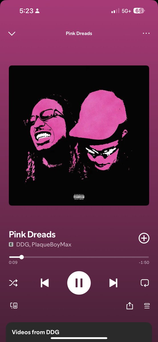 PINK DREADS ON SPOTIFY!!! 🔥