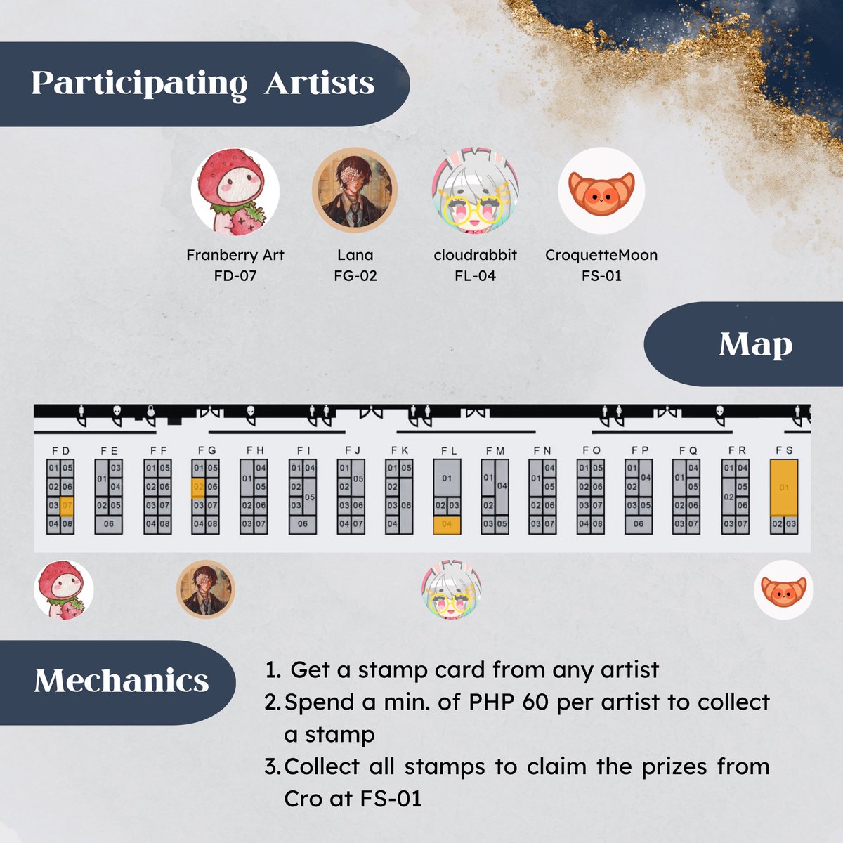 CroquetteMoon's tweet photo. ✨Metphor: ReFantazio Mini Stamp Rally ✨ 

SMX Convention Center

Some artists and I will be hosting a Metaphor: ReFantazio centric stamp rally!! If you complete the rally you will be able to avail stickers from each of us! :D

#CosplayMatsuri2024 #FanFairAtCosplayMatsuri2024 https://t.co/29lTEsu1kB