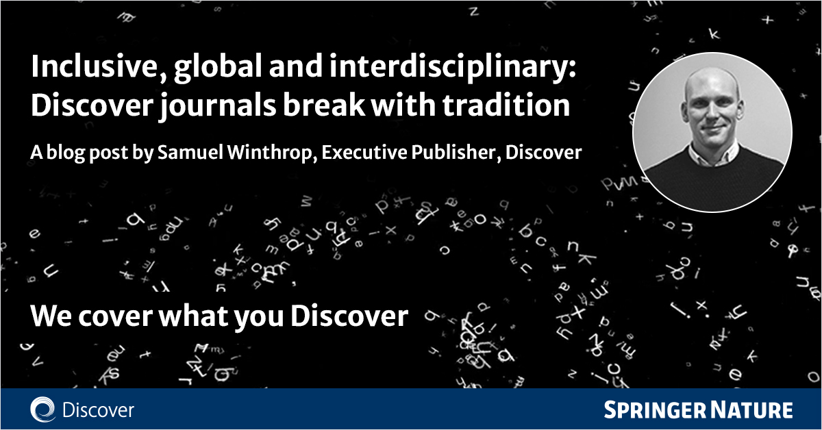 How can publishing all valid research contribute to a fuller, more robust, and inclusive scientific record? Discover how the <a href="/Discover_Jrnls/">Discover Journal Series</a> are making a difference with their broad and diverse approach - and hear what authors are saying bit.ly/41vGHFg

#DiscoverJournals