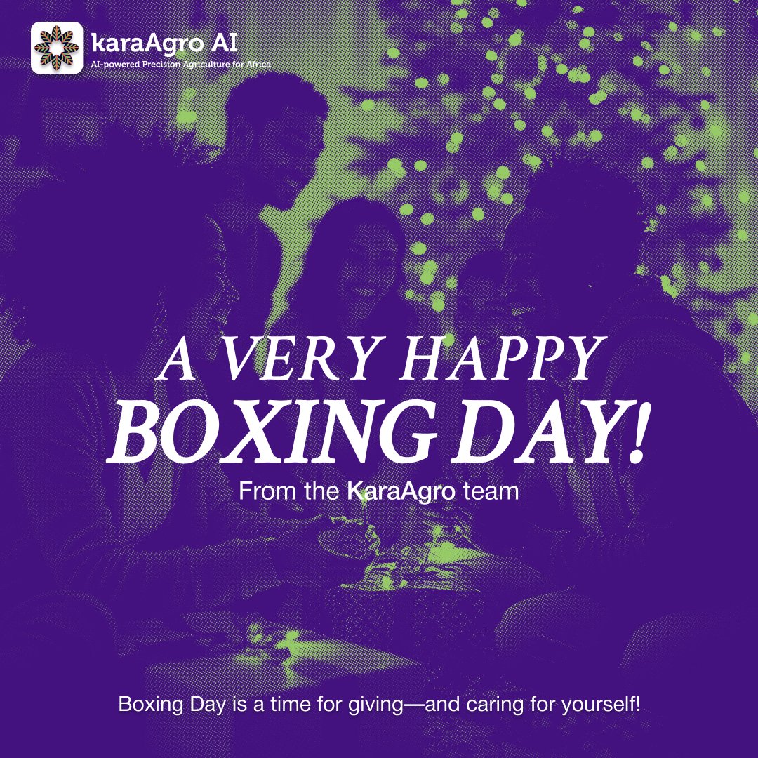 KaraAgro's tweet photo. 📦🌿 This Boxing Day, unwrap smarter farming with KaraAgro! 🚜💡

Our innovative tools are designed to give you the gift of actionable insights—inspecting each crop for early signs of pests, diseases, or water shortages, and ensuring your farm is always at its best. 🌾🧑‍🌾 https://t.co/KjhvhHQoil