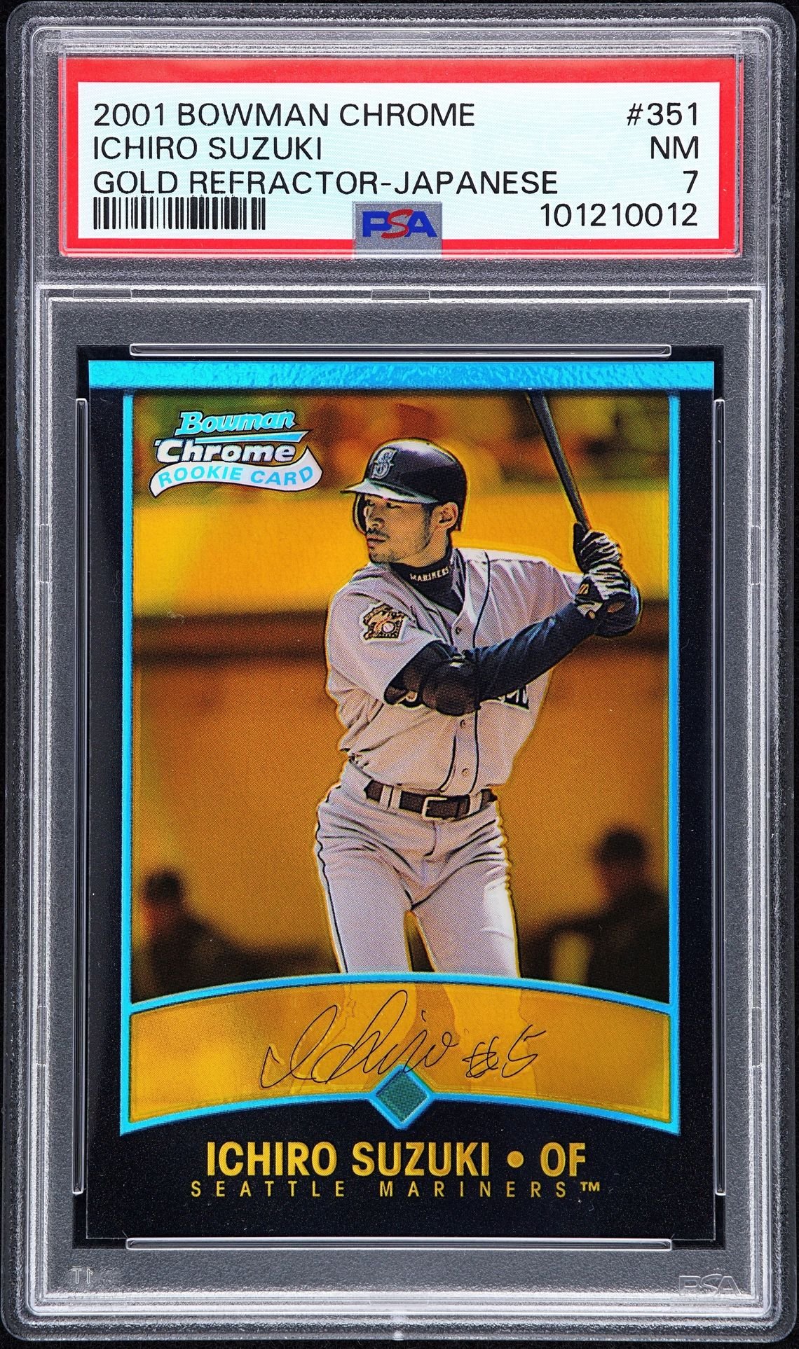 Ichiro イチロー gold refractor リフラクター 三枚セット 